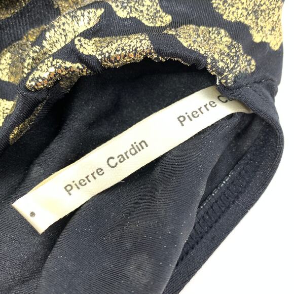 VTG Pierre Cardin Women's Sz 12 Leopard Print Hi Waist Bikini Bottom Gold/Black - Picture 4 of 5